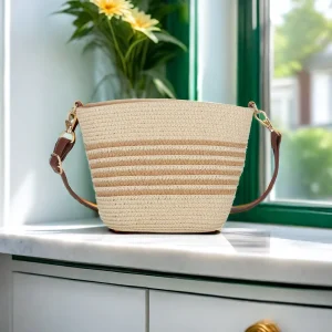 Travel Vacation Outdoor Daily Use Straw Crossbody Bag for Women Summer New Arrival Beach Bag Vintage Handbag