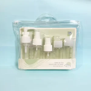 Travel friendly Products Environmental Friendly Plastic Bottle Set Pet pp Material Travel Bottle Kit Set