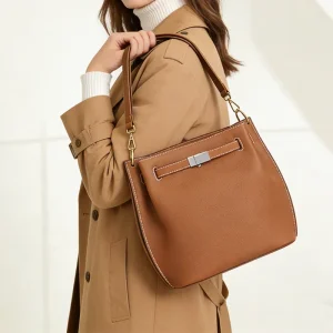 Trending Large Capacity PU Leather Crossbody Bag Casual Daily Use Women’s Shoulder Bag