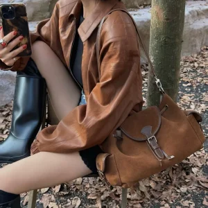 Trending Products New Arrivals Fashionable Suede Women’s Bag Multifunctional Genuine Leather Shoulder Bag Crossbody Bag