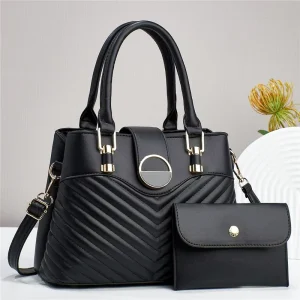 Trending Women Handbags Ladies Shoulder Bag PU Leather Casual Tote Bag Designer Sacs a Main Pour Femmes