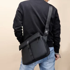Trendy Custom Vintage Oxford Unisex Crossbody Shoulder Sling Messenger Bag for Summer Business Use
