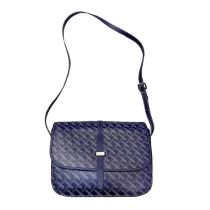 Trendy Vintage Women’s Pu Crossbody Messenger Purse Monogram Saddle Bag with Signature Chevron Pattern Portable