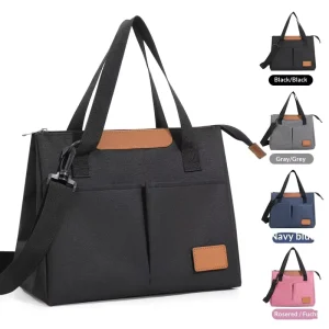 Triangle Oxford Cloth TX09 Multi function Crossbody Shoulder Insulated Lunch Bag Portable Foldable Design Simple