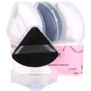 Triangle Powder Puff Makeup Face Powder Ultra Soft Velour PU Material Washable Eye Cosmetic Beauty Tool Blender Mini Puff Makeup