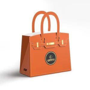 Unique Design Durable Brown Reusable Shopping Paper Bags Twisted Handle 13*7*17 Size For Handbags