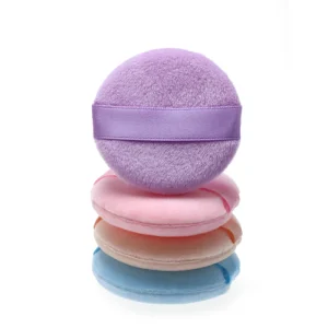 Various Colors Makeup Powder Puff Press-fit Round Cosmetic Puff with Package