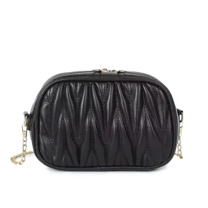 Vegan Leather New Ladies Chain Single Strap Small Square Bag Pleated Design Vintage Fashion Zip Lightweight Waterproof Portable