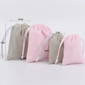 Velvet Pouch for Watch Jewelry Small Drawstring Bags Cosmetics Packing Pouch