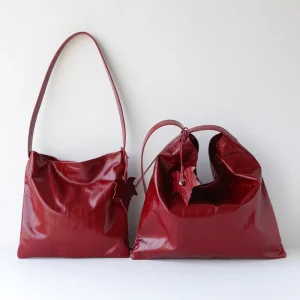 Versatile Genuine Leather Women’s Tote Bag Polyester Lining Open Closure Waterproof Single Shoulder Crossbody Vintage Fashion