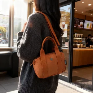 Versatile Large Capacity Lady Fashion Women’s Tote Bag Lightweight Nylon Zipper Water Resistant Single Shoulder Handbag