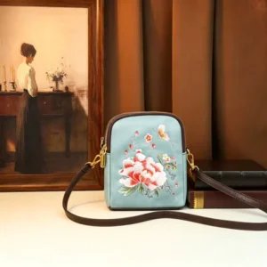 Vintage 3D Embossed Women Handbags Retro Lady Portrait Crossbody Bag Shoulder Messenger Bags Designer Phone Purse