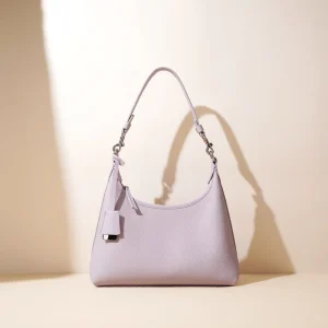 Vintage Genuine Leather Crossbody Shoulder Bag Urban Simplicity Soft Minimalist Zipper Closure for Women