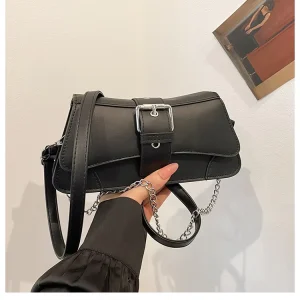 Vintage Lady Korean Fashion Portable Spring Summer Shoulder Crossbody Bag for Women