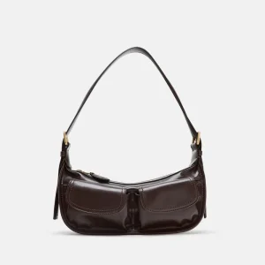 Vintage Leather Underam Shoulder Bag for Women Classic Underarm Purs for Women