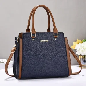 Vintage Niche Handbag for Women All-Match Zipper Bag PU Material 1-1.9L Capacity