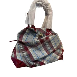 Vintage Red Checkered Retro Bowling Bag New Casual Single Shoulder Crossbody Bag