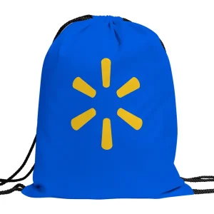 Waterproof Classic Style Polyester Drawstring Backpack Sports Laundry Gift Bags with Custom Logo for Promotional Use