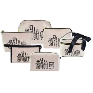 Waterproof Cosmetic Women Quality Bags Canvas Zipper Pouch Travel Makeup Bag