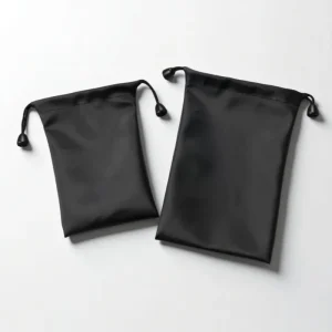 Waterproof PU Drawstring Bag Power Bag for Phone Charging Selfie Stick Storage Durable Black Gray Eco Friendly Gift