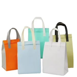 Waterproof Reusable Foldable Nylon Insulated Lunch Cooler Bag Custom Logo Thermal Takeaway Food Delivery for Catering