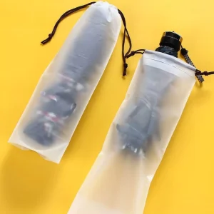 Waterproof Small Clear Umbrella Drawstring Bag Clear Bag Frosted Drawstring Bags With Drawstring