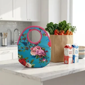 Waterproof Thermal School Kids Neoprene Customized Cooler Lunch Bag with Zipper Closure Eco Friendly & Durable for Food Storage