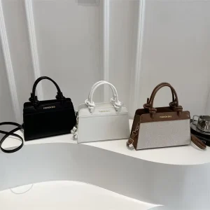 Woman’s Crossbody Bags Stitching Color Lady’s Shoulder Bags Fashion Handbags for Woman