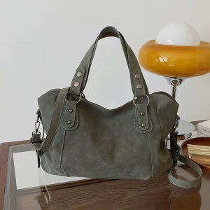 Women Leopard Print PU Leather Crossbody Bag Vintage Large Capacity Shoulder Handbag Casual Daily Shopping Tote Purse
