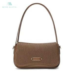 Women Shoulder Bag Lightweight Fashion Glossy PU Leather Daily Use Evening Party Handbag Shiny Patent Leather Purse