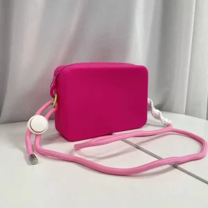 Women’s Bags New Designer Girls Crossbody Bag Women’s Shoulder Handbags Lady Bag Pure Silicone Single ZIP Handbag