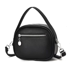 Women’s Crossbody Bags Single Strap Casual PU Leather ZIP Closure All Seasons Purse Polyester Lining
