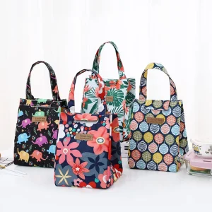 Women’s Eco Friendly Waterproof Customized Lunch Bag Insulated Cooler Picnic Bag