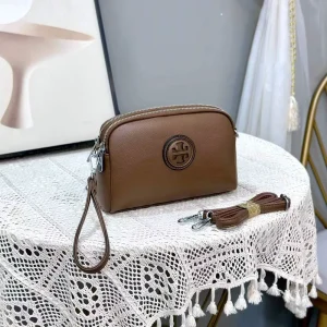 Women’s Fashion Lady Vintage Style PU Leather Crossbody Messenger Bag Zipper Large Capacity Waterproof Durable Clutch Portable