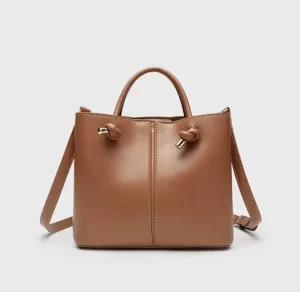 Women’s Fashion Waterproof PU Crossbody Bucket Bag Single Strap Zipper Closure Portable Urban Casual Daily Use