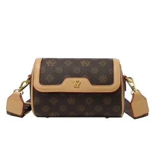Women’s Fashionable Printed Cross Body Bag Custom Pattern Can Be Worn on Back or Across Shoulders