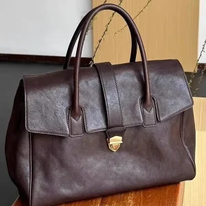 Women’s Genuine Leather Briefcase Large-Capacity Handbag