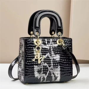 Women’s Handbag Crocodile Pattern Classic Versatile Shoulder Crossbody Bag