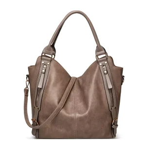 Women’s Handbag Customized Large Capacity PU Leather Hobo Bag Shoulder Tote Handbag