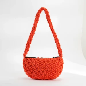 Women’s High Quality Neoprene Tote Bag Lightweight Single Crossbody Fashion Handbag Puffy Shoulder Bag
