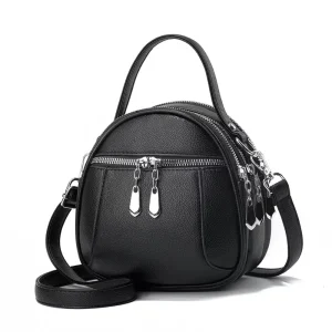 Women’s Korean Version Single Shoulder Crossbody Bag Versatile Multi-Layer Casual Portable Handheld Phone Coin Purse