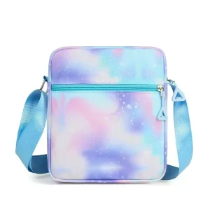 Women’s Korean Version Small Fresh Phone Mini Student Versatile Fashionable Printed Lunch Bag Zipper Polyester