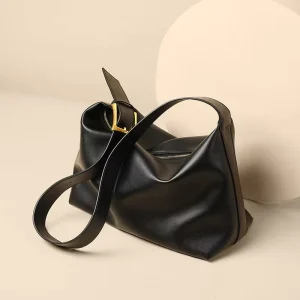 Women’s Lady Genuine Leather Hobo Tote Crossbody Bag Zip New Autumn Winter Fashion Large Capacity Waterproof Single