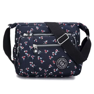 Women’s Lady Vintage Fashion Handbags & Messenger Bags Flowers Decoration Zipper Closure Shoulder Bag Collect Wallet Polyester