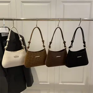 Women’s Leopard Print Crossbody Bag Stylish Small Square Underarm Bag Versatile Single Shoulder Trend Handbag