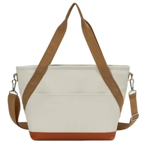 Women’s Lightweight Tote Bag with Waterproof Lining Zip Closure Single Strap Shoulder Handbag for All Seasons