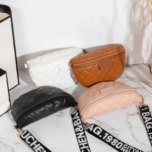 Women’s New Fashion Anti Theft Crossbody Travel Sling Bag Multifunctional Waterproof PU Leather Chest Bag with Custom Logo