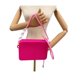 Women’s Open Silicone Hand Bag Waterproof Mini Handbag with Shoulder Strap Fashionable Travel Accessory