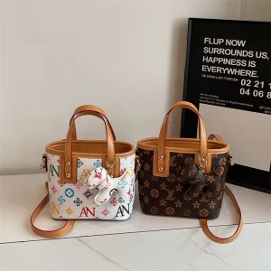 Women’s PU Leather Shoulder Crossbody Bag with Zipper Closure Vintage Fashion Retro Cross-Border Bag