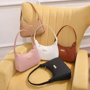 Women’s PU Leather Single Handle Tote Bag Litchi Sequins Shoulder Handbag Chains Fashionable All Seasons Travel Friendly Design